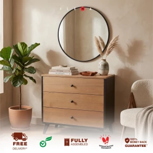 dresser 3 drawer ilena cabana