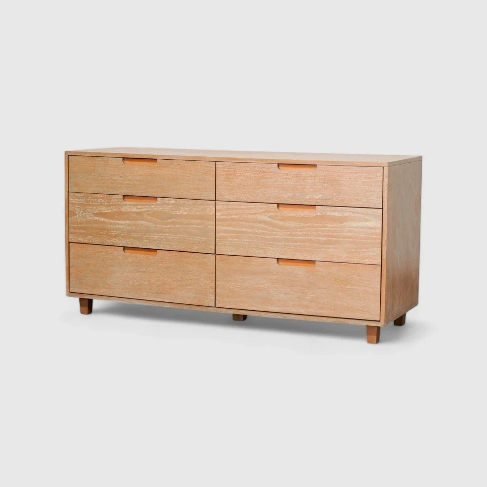 dresser 6 drawer ilena cutout