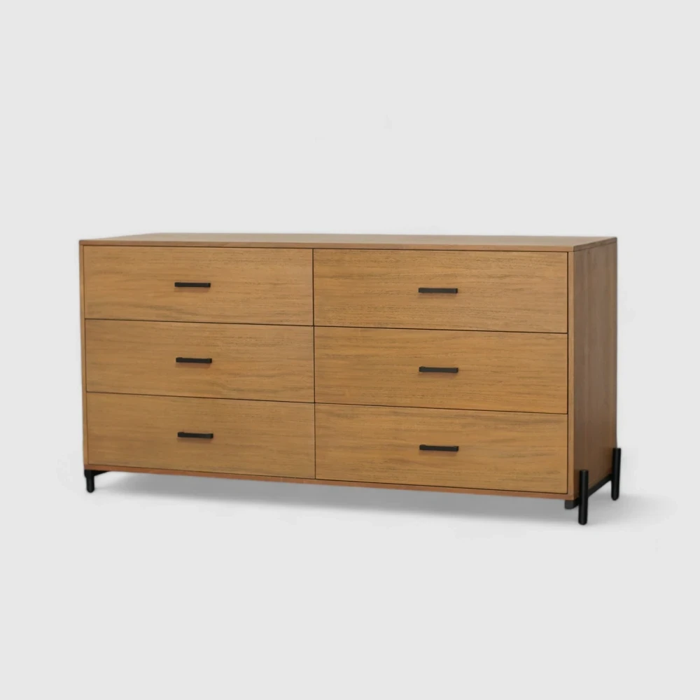 Dresser 6 Drawer Ilena Metal Frame