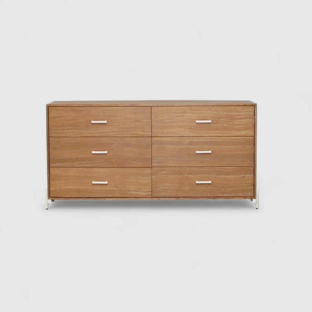 Dresser 6 Drawer Ilena Metal Frame
