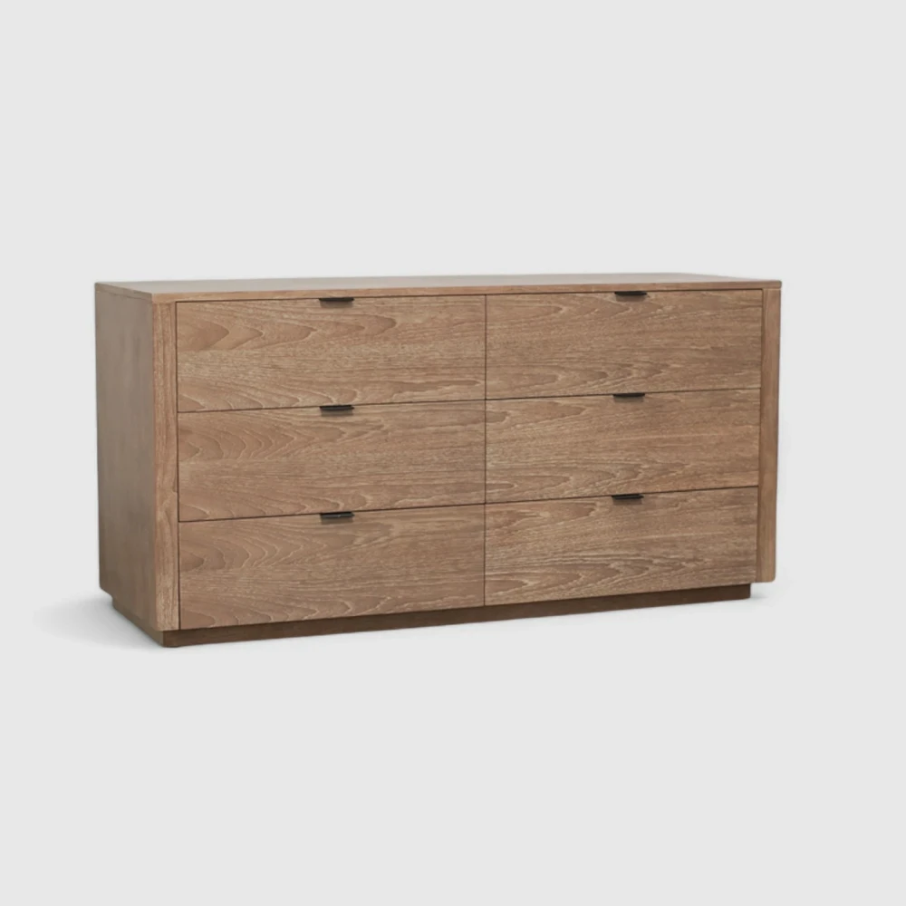 dresser 6 drawer ilena plint base