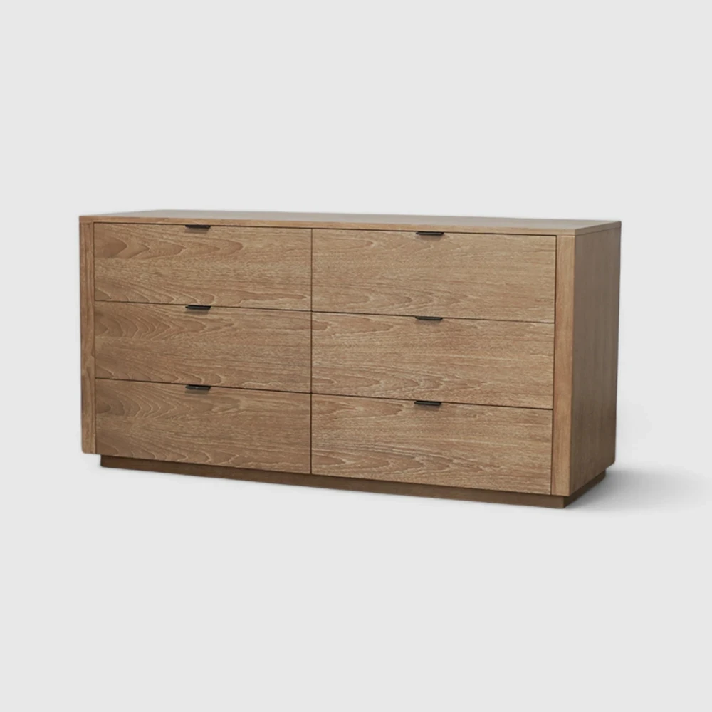 dresser 6 drawer ilena plint base